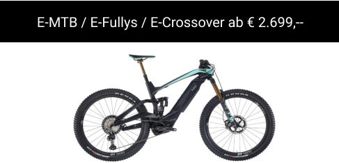 E-MTB / E-Fullys / E-Crossover ab € 2.699,--